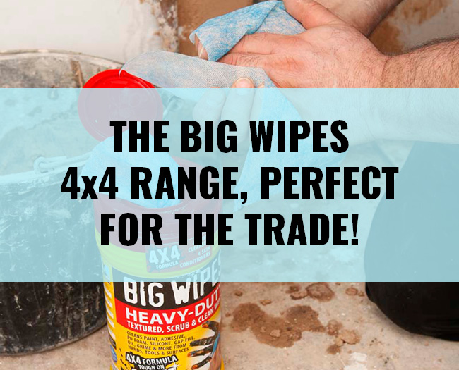 The Big Wipes 4x4 Range - Perfect for the Trade