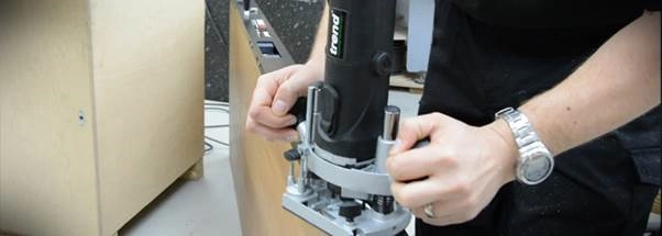 Trend Corded Router - Cutting Wood