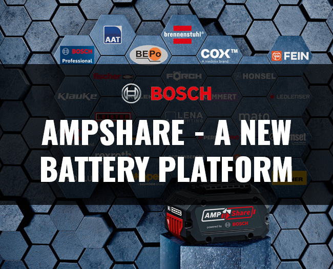 Bosch AMPSHARE - A New Battery Platform for Power Tools