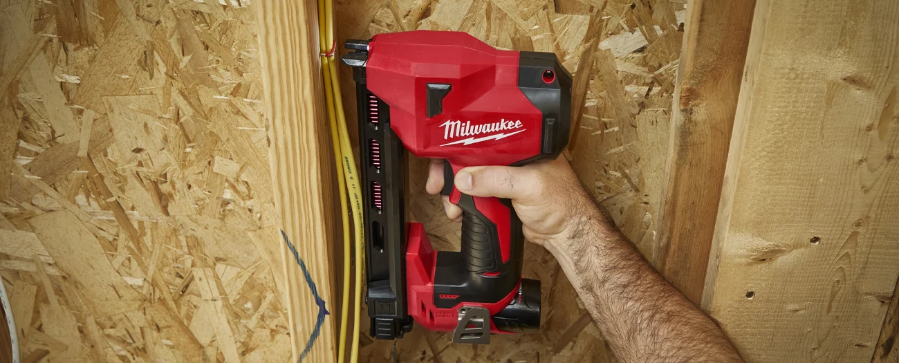 The Milwaukee m12 cable stapler