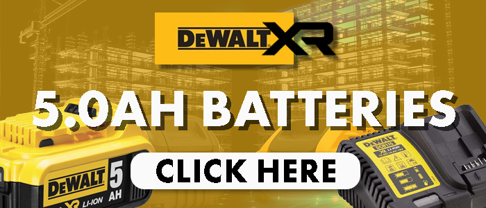 Dewalt DCB184 18V XR li-ion Battery 5.0Ah X 2 + DCB115 Fast Charger