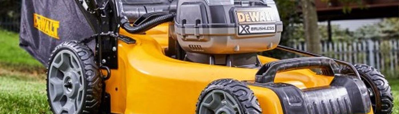 Dewalt DCMW564RN 36V Twin 18V XR Brushless 48cm Lawnmower Banner