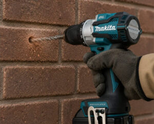 drill into brick